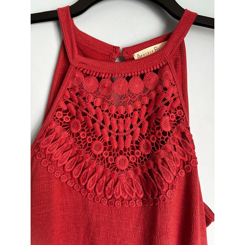 Another Reason Crochet Lace Halter Tank Top Women’s Medium Boho Festival - Picture 8 of 8